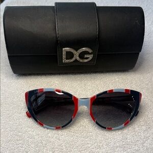 Dolce & Gabbana DG4181P 2719/8G 56-19 140 3N Women’s Sunglasses Red White & Blue